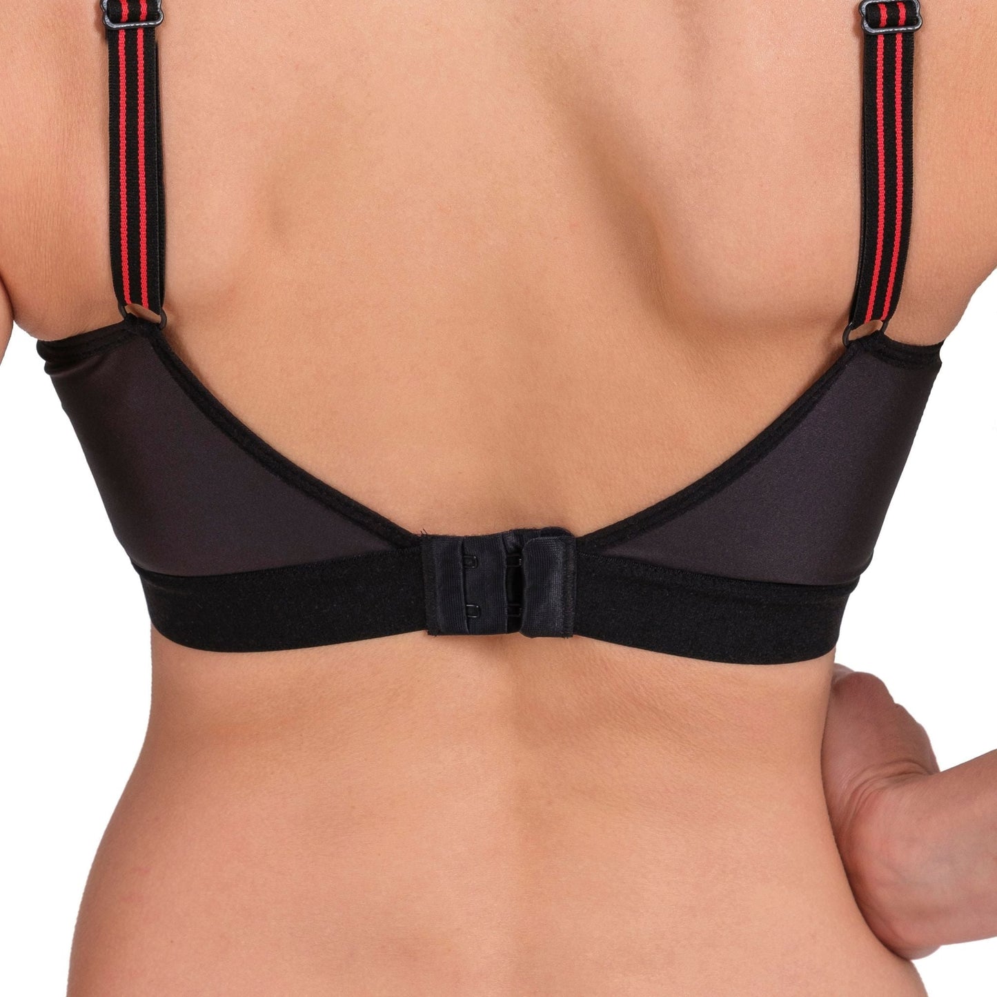 Women’s High-Impact Sports Bra – Breathable Mesh & Supportive Fit (Red, Black, Navy, White)