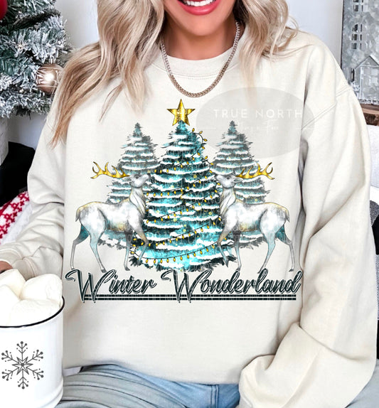 Sweatshirt or T-Shirt Christmas Winter Wonderland Jumbo .