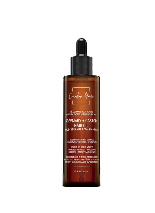 Canadian Grace Rosemary + Castor Hair Oil  - The Ultimate Root Revival For Scalp Activation & Growth Support