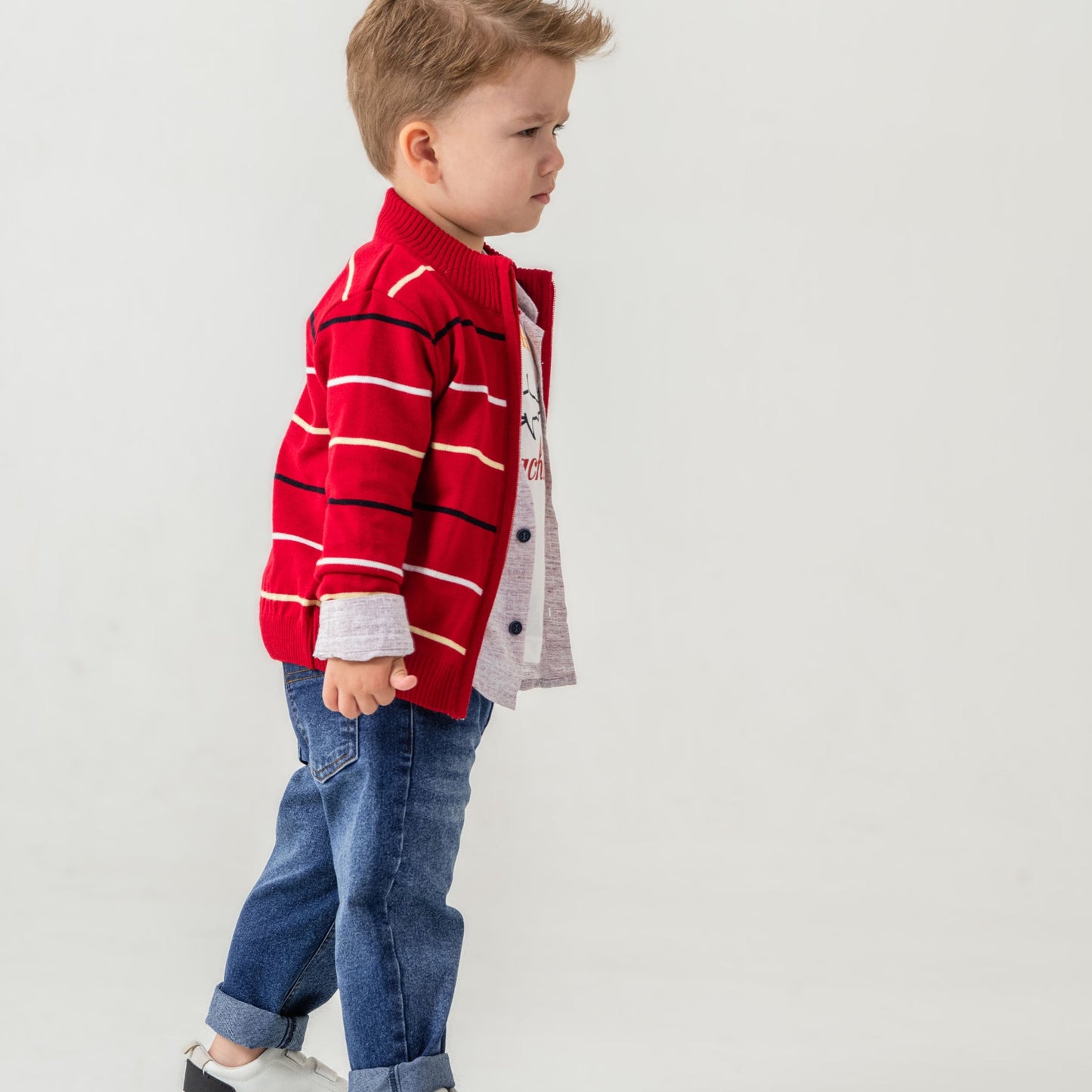 Shark Paul Boys 4PC Sweater Set