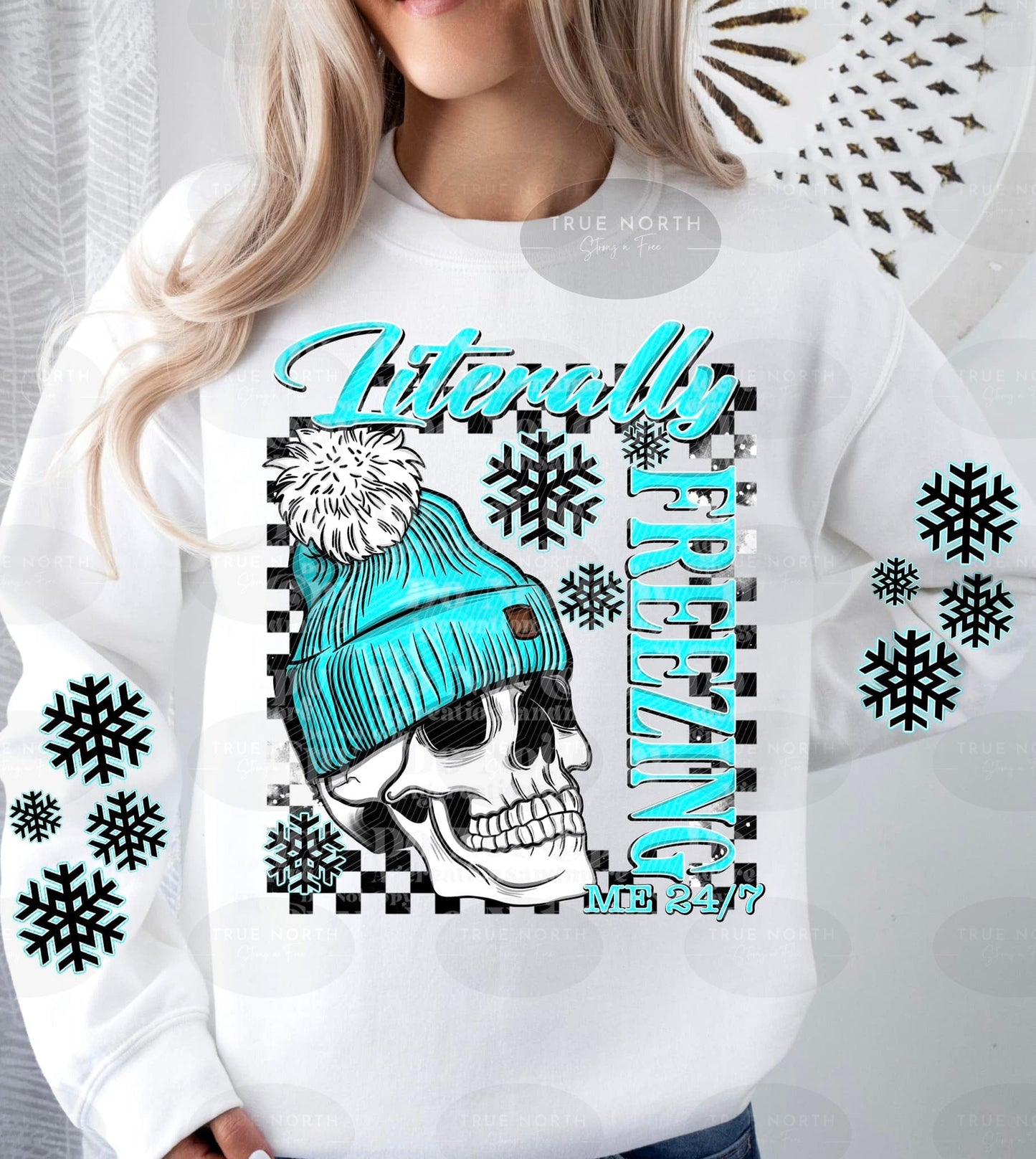Christmas Sweatshirt or T-Shirt - Warm  Trendy .