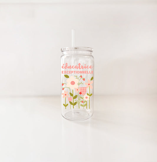 Verre en plastique 16oz - enseignante & éducatrice