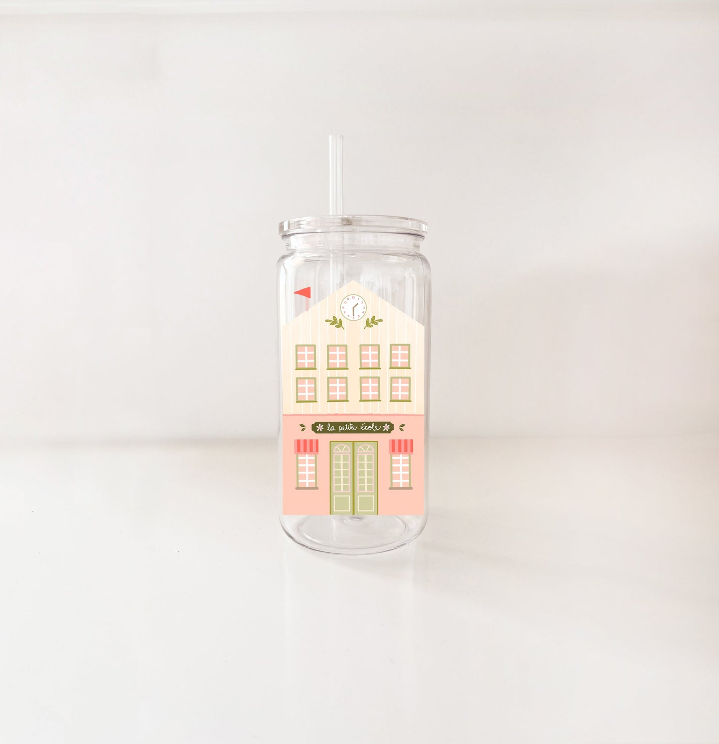 Verre en plastique 16oz - enseignante & éducatrice