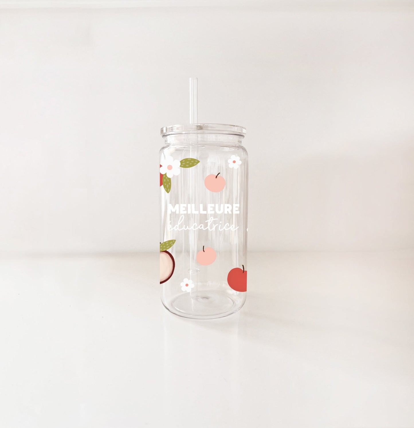 Verre en plastique 16oz - enseignante & éducatrice