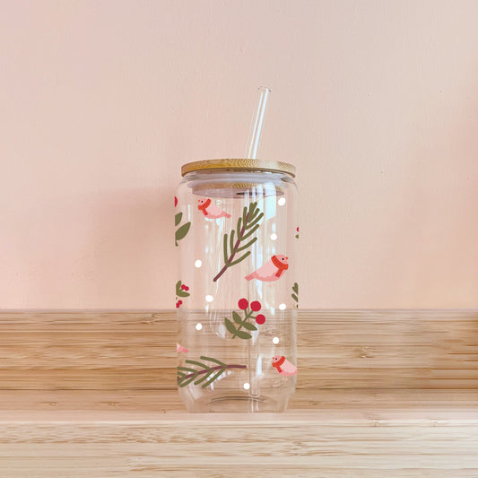 Verre boho - cardinals