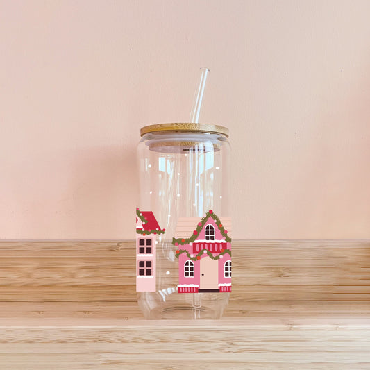 Verre boho - village de Noël