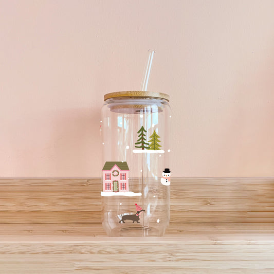 Verre boho - Noël au chalet