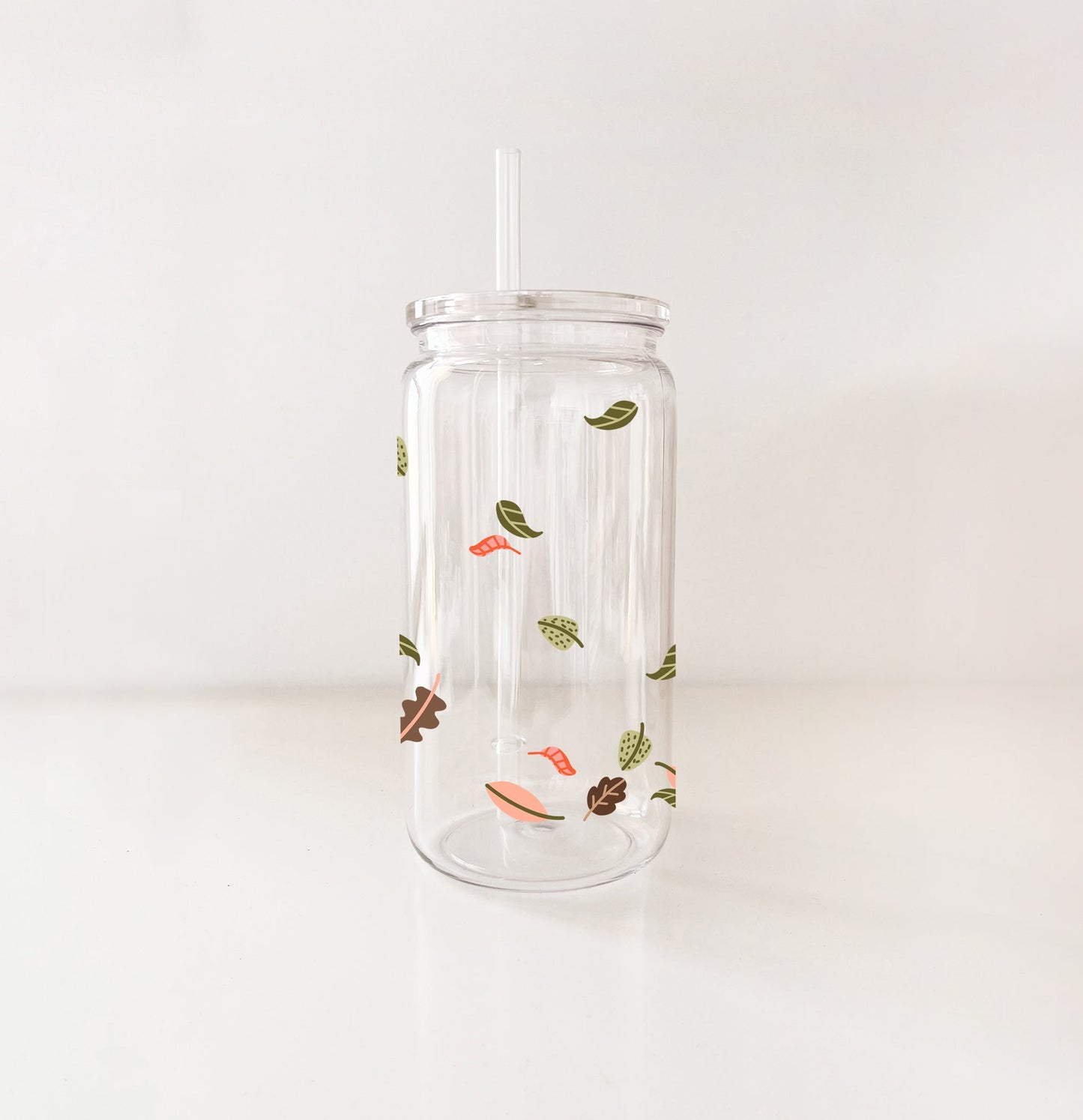 Verre en plastique - Feuilles d'automne