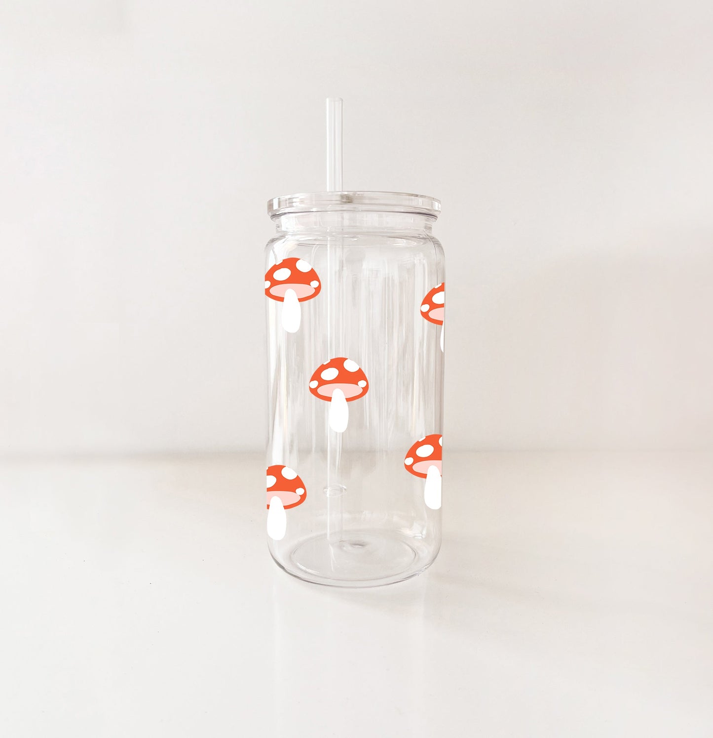 Verre en plastique - Mini champignons