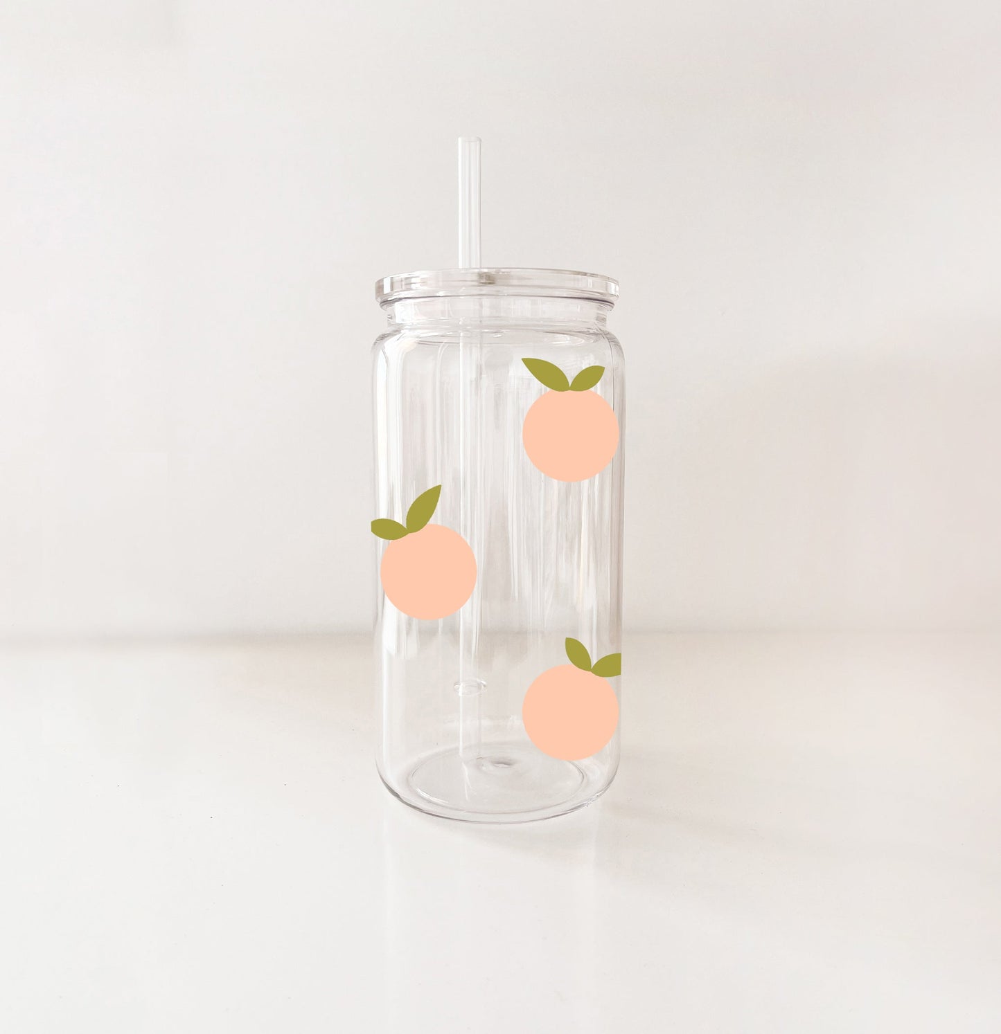 Verre en plastique - Pêches