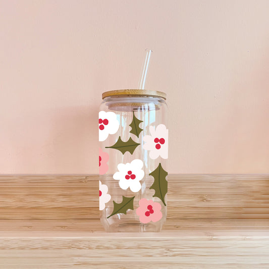 Verre boho - poinsetillas