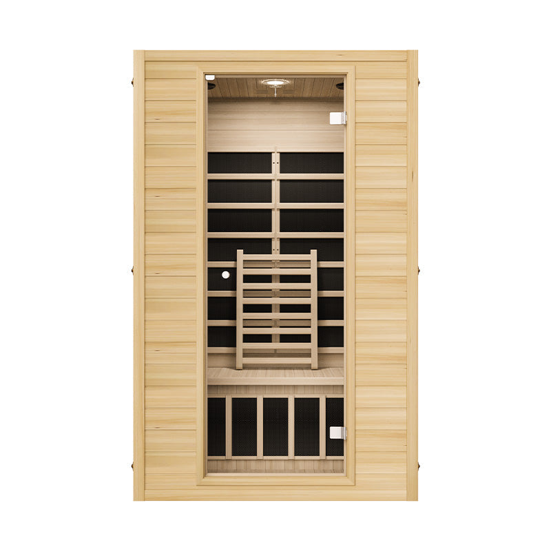 Blisspod | Vienna | Far Infrared Sauna Canadian Hemlock Very Low EMF Sauna, 4 Heaters – 2 Persons
