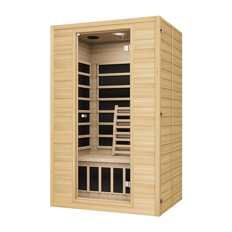 Blisspod | Vienna | Far Infrared Sauna Canadian Hemlock Very Low EMF Sauna, 4 Heaters – 2 Persons