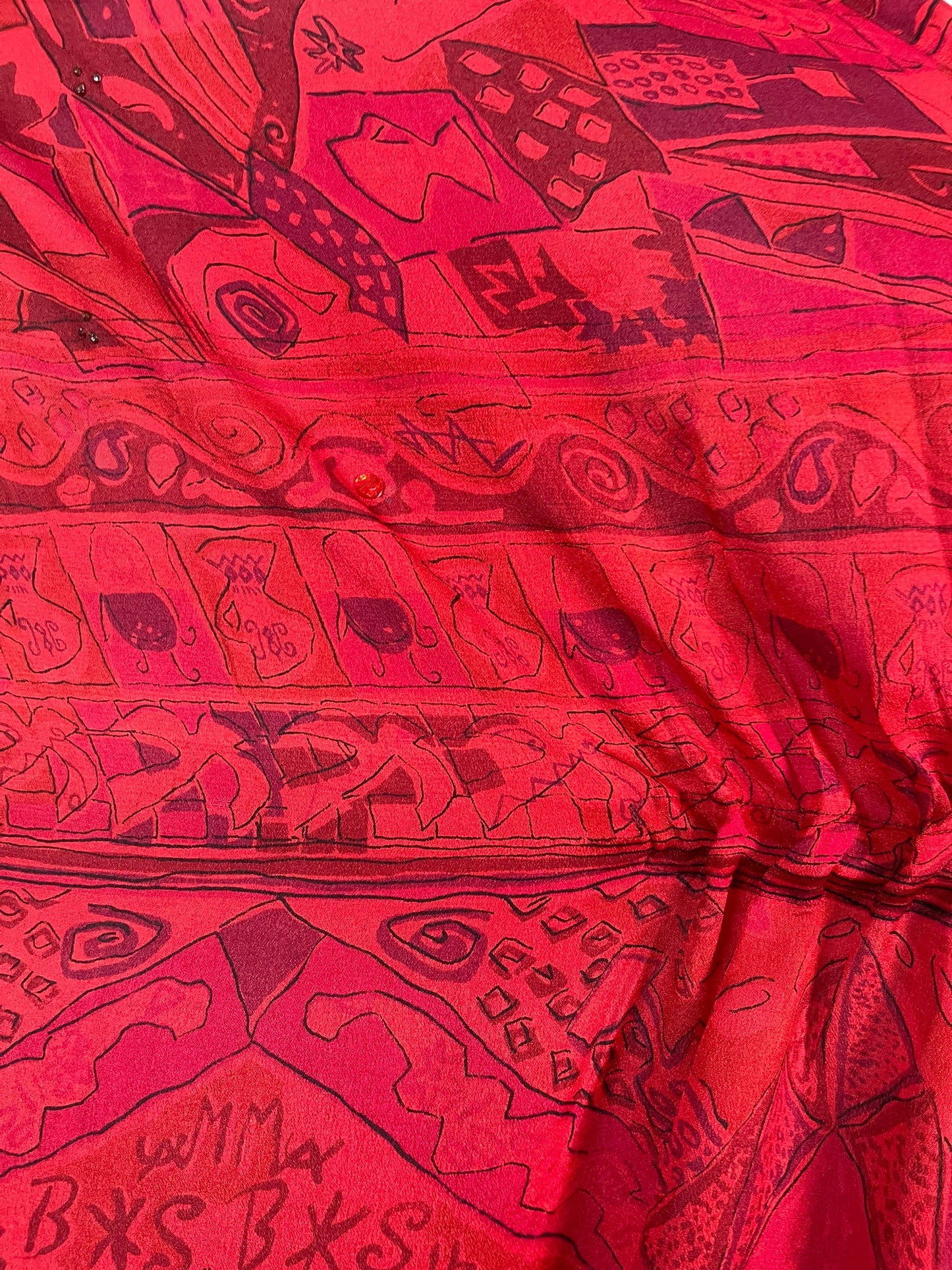 PRC6417 Avatar Pure Silk Maxi Kaftan