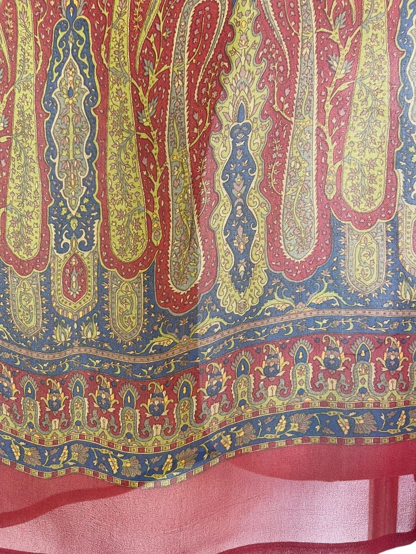 PRG7189 Sheer Avatar Pure Silk Short Kaftan Tunic without Slits