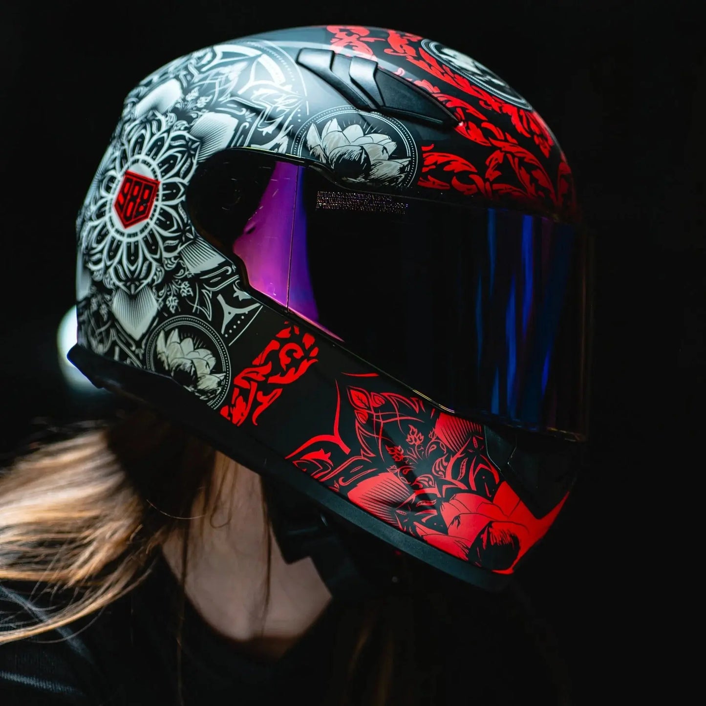 VOSS 988 Moto-1 Mandala Helmet
