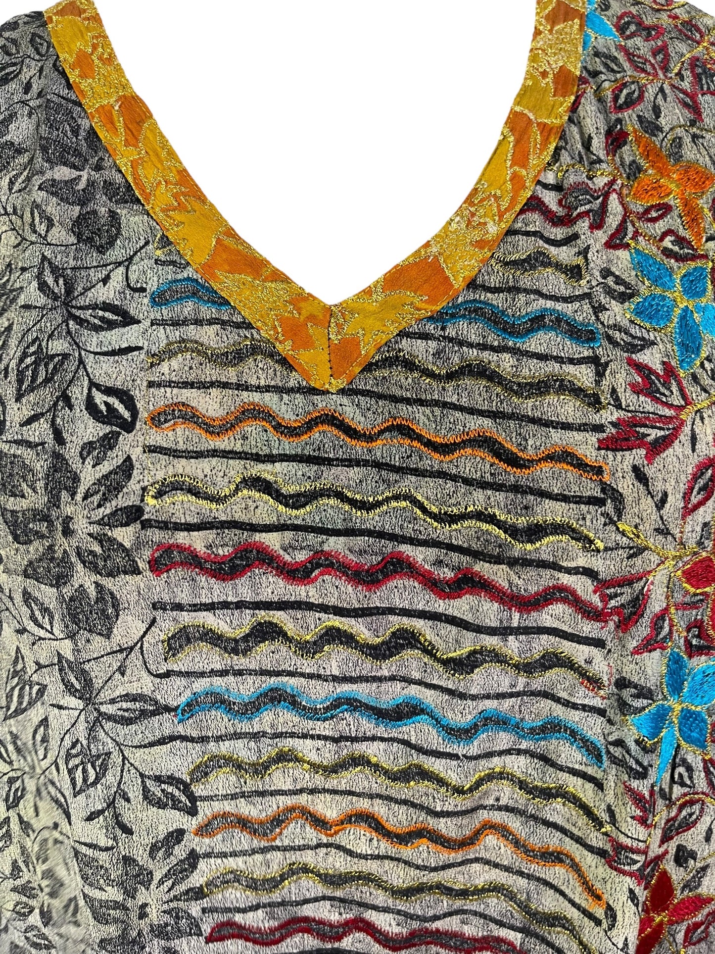 PRC6713 Avatar Pure Silk Midi Length Kaftan