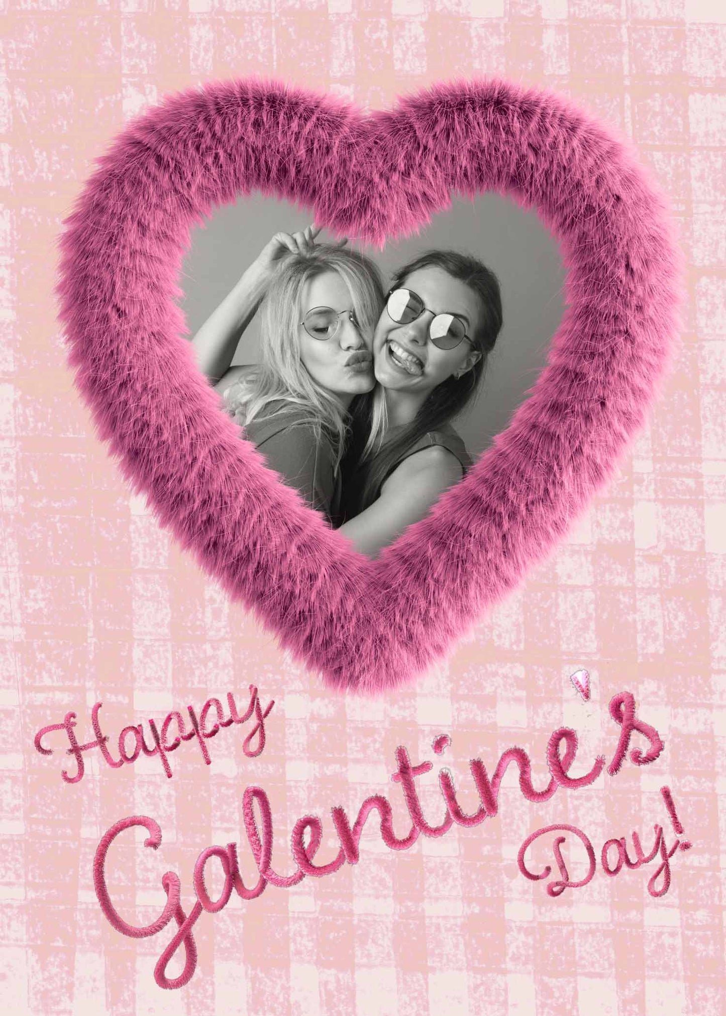 Galentines Day Collage Canvas Photo Love Heart 16" x 20" Custom Canvas Print