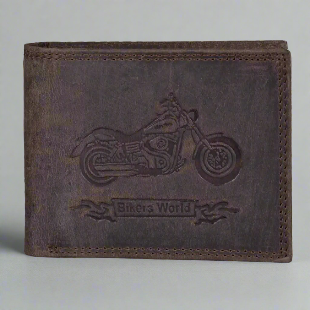 Viceroy Men's Bike Embossed Leather Wallet