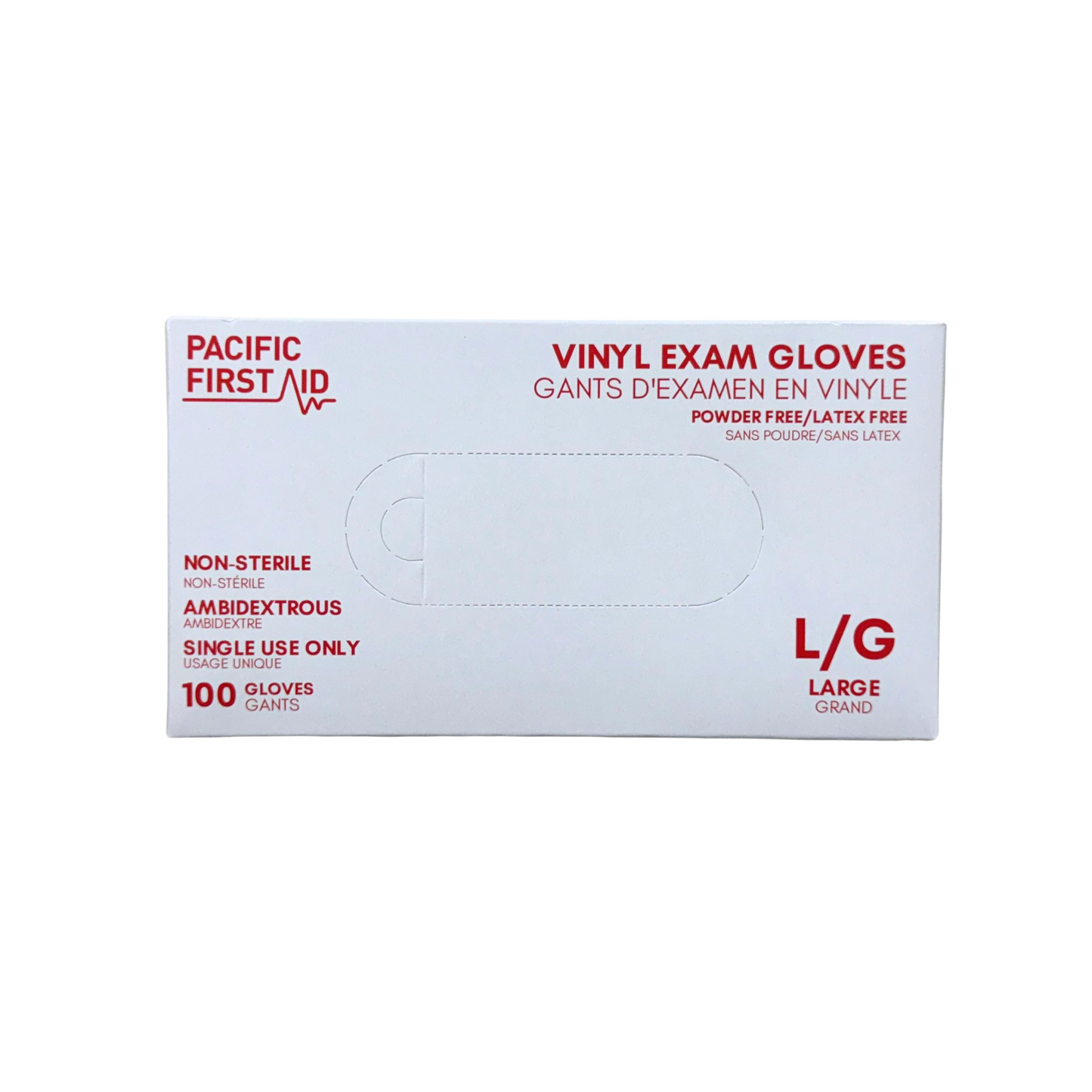 Pacific First Aid Vinyl Synthetic Exam Gloves