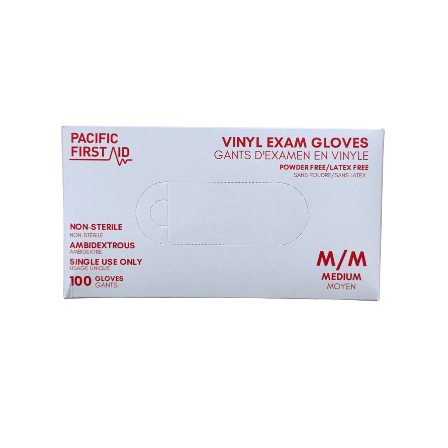 Pacific First Aid Vinyl Synthetic Exam Gloves