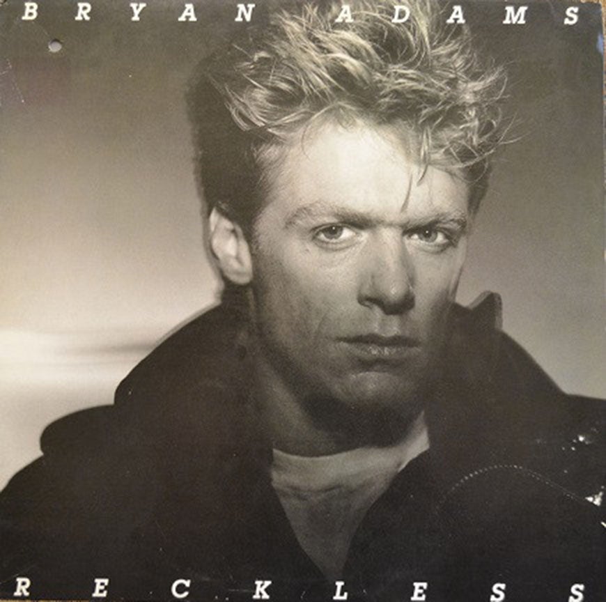 Bryan Adams ‎– Reckless - 1984 Original