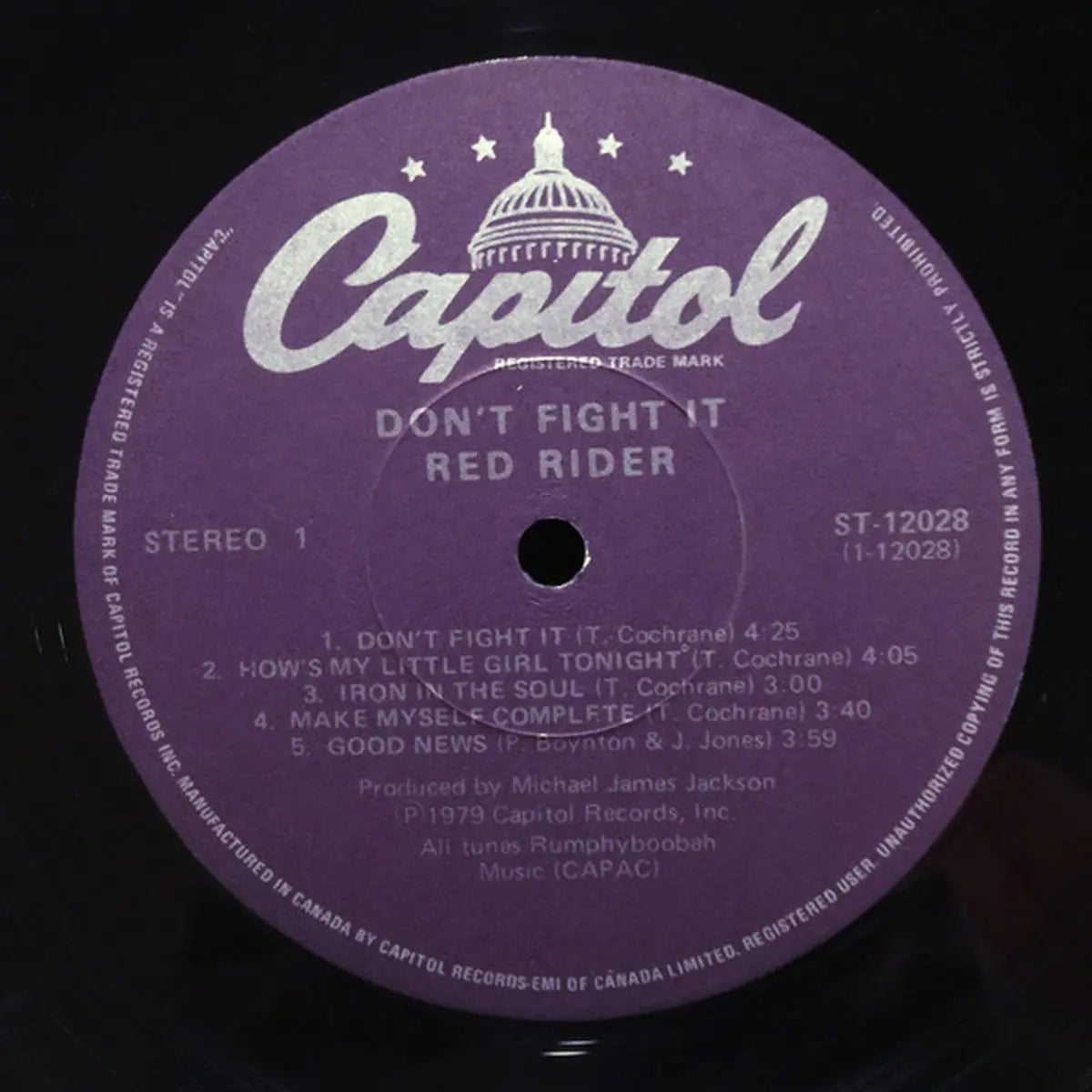 Red Rider ‎– Don't Fight It - 1979 Original!