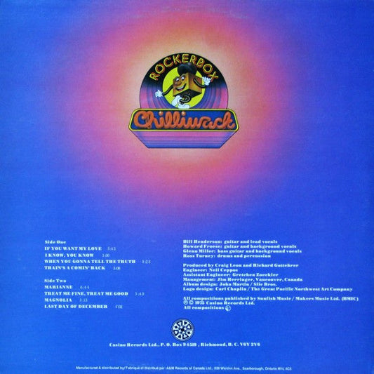 Chilliwack – Rockerbox -  1975 Original!