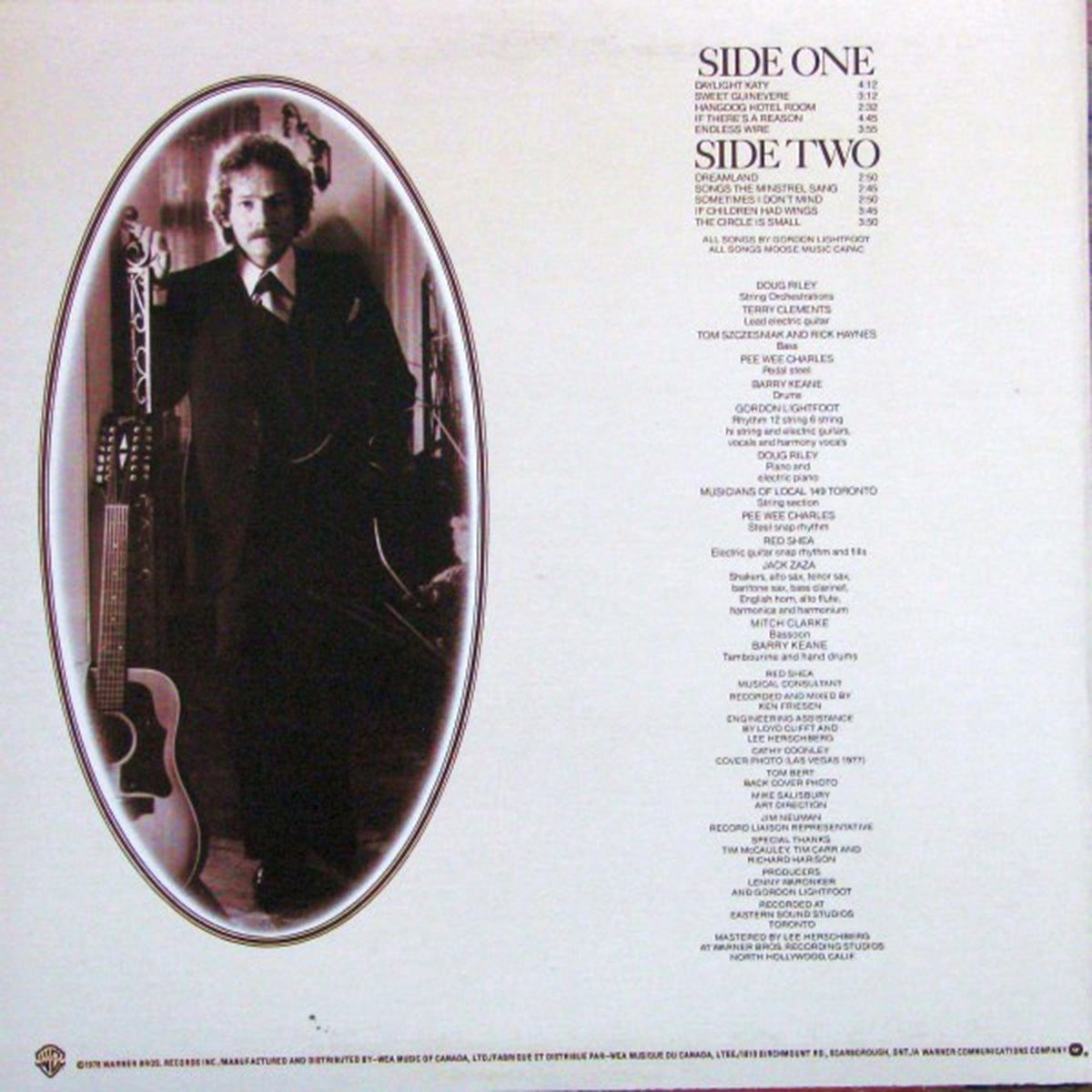 Gordon Lightfoot – Le Fil sans fin - 1978