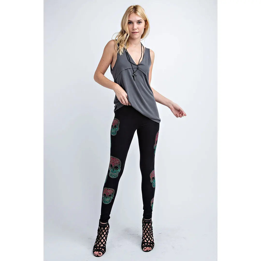 Vocal Women's Sugar Skull Leggings