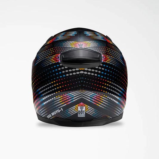 Voss 988 Moto-1 Metal Fractal Helmet