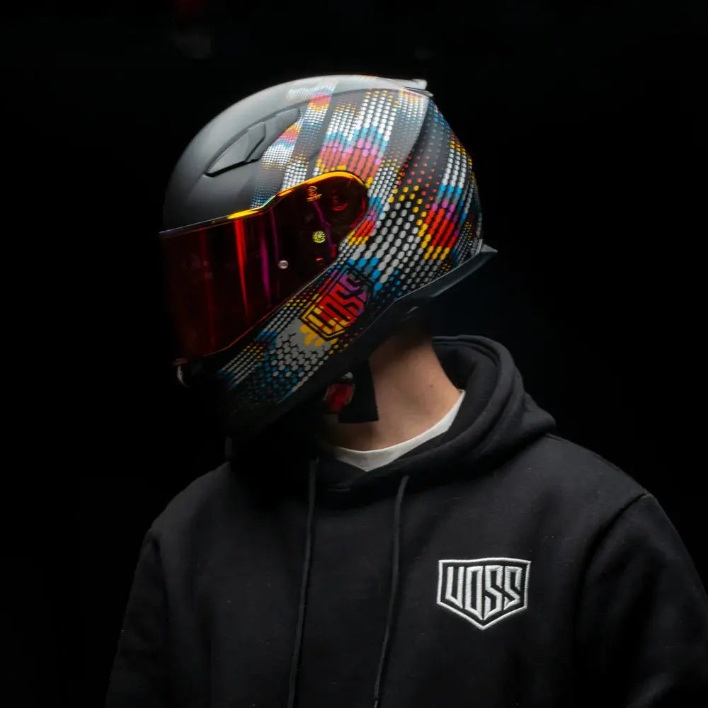 Voss 988 Moto-1 Metal Fractal Helmet