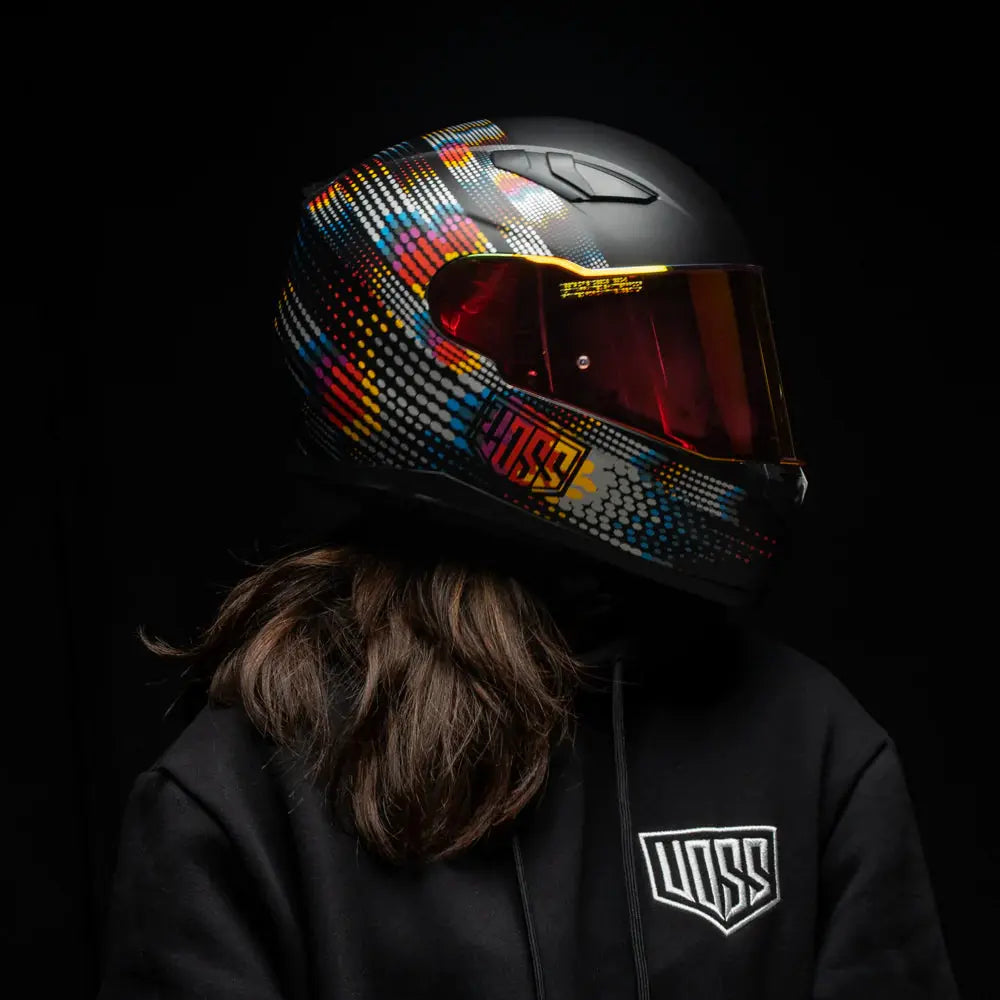 Voss 988 Moto-1 Metal Fractal Helmet