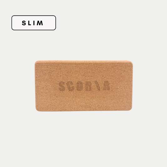 SLIM CORK YOGA BLOCK | 3x4.5x8.5"