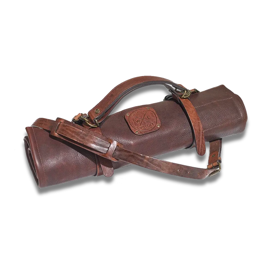 WITLOFT -  Handmade leather Knife Role ( 5 Compartments)
