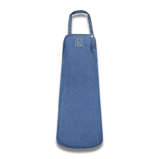 WITLOFT - Apron Denim Medium Long - Mid Blue