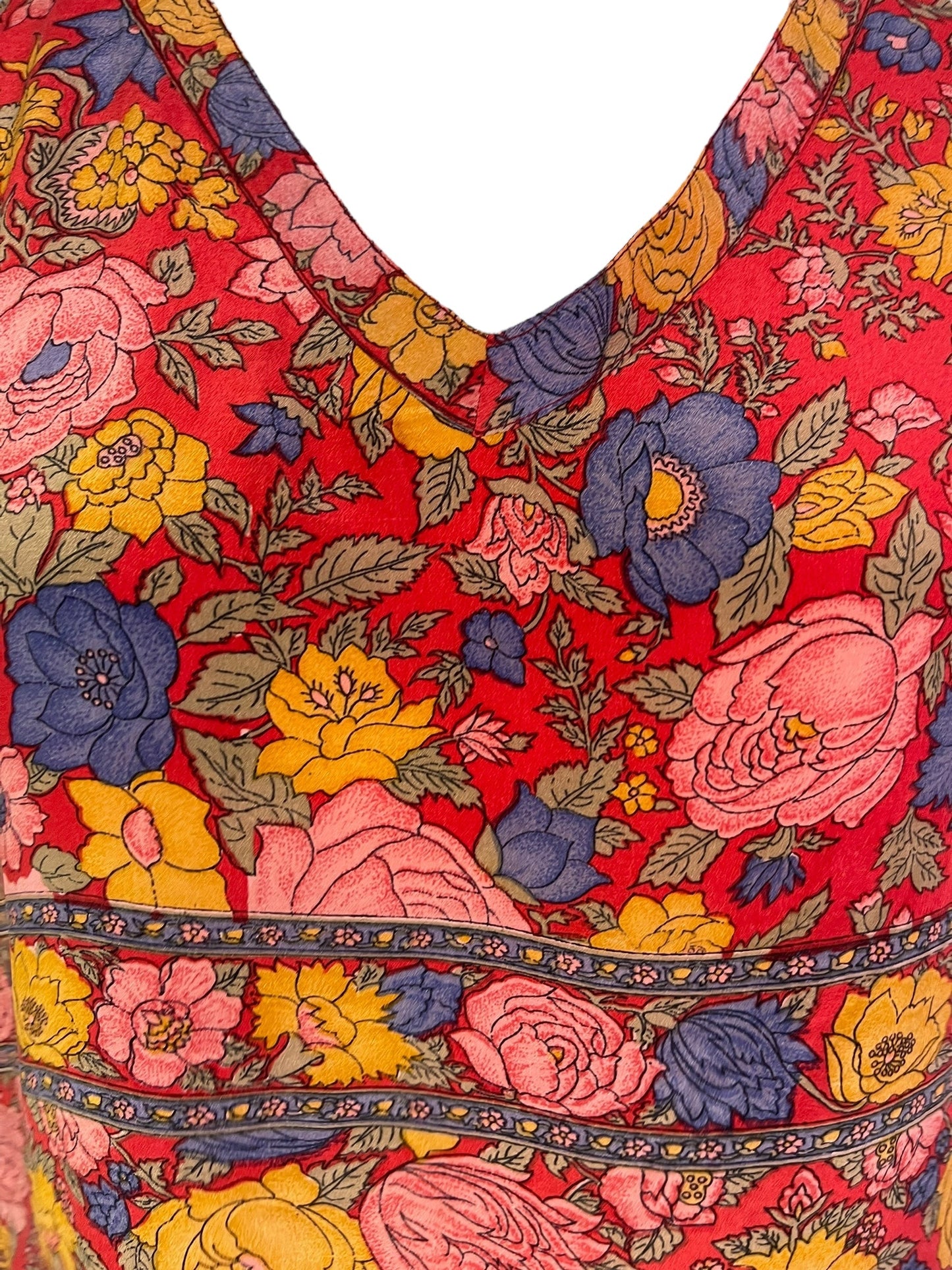 PRC7164 Avatar Pure Silk Long Tunic with Side Ties