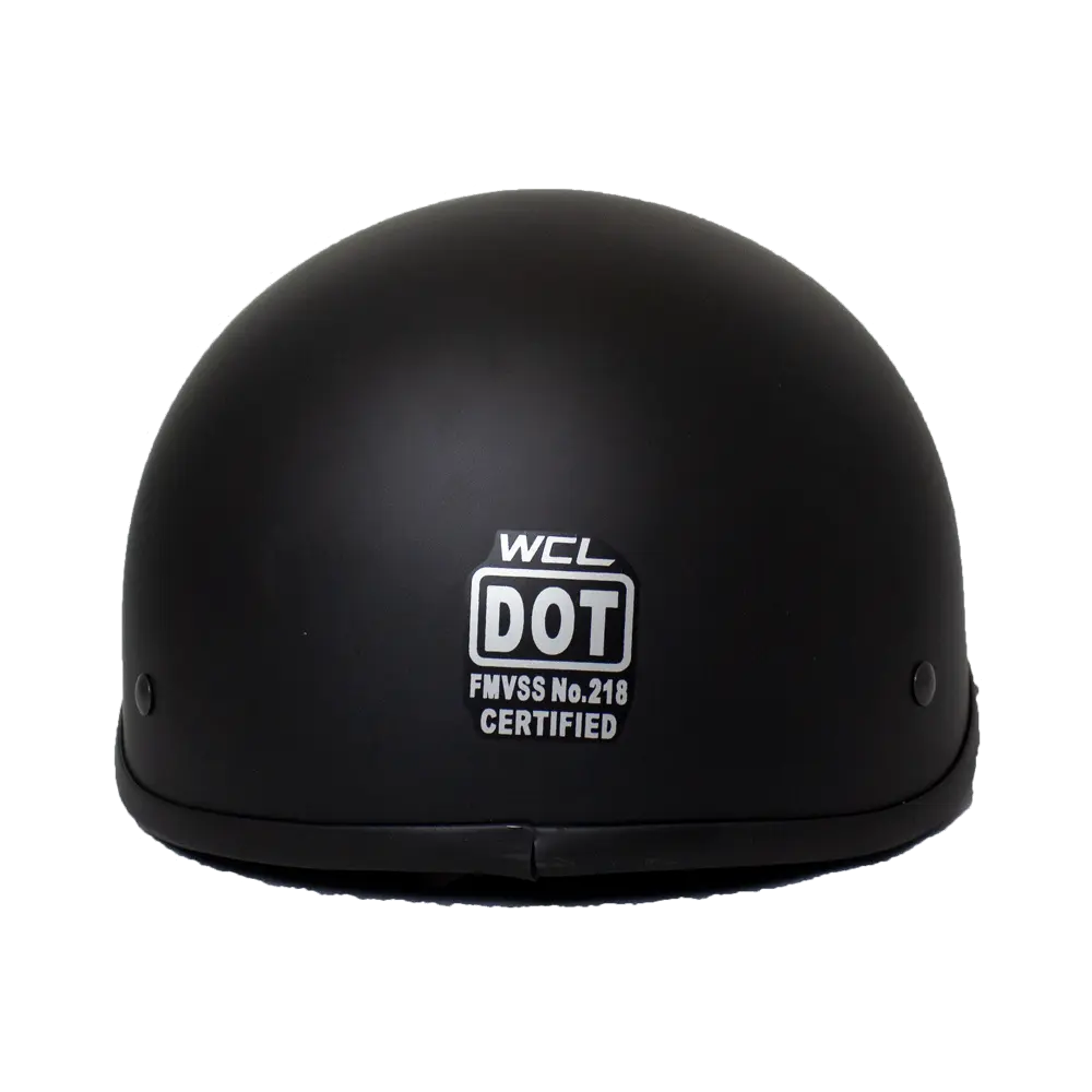 West Coast Leather Beanie Motorcycle Half Helmet