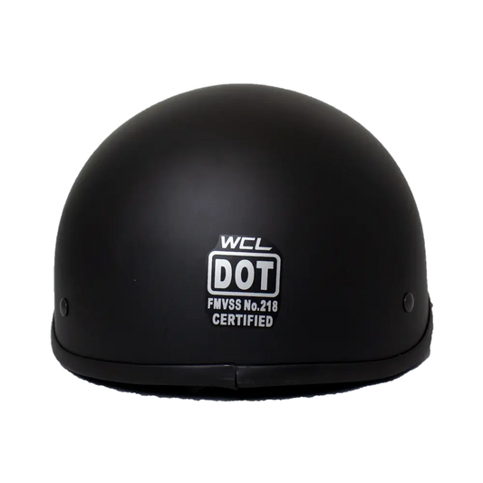 West Coast Leather Beanie Motorcycle Half Helmet