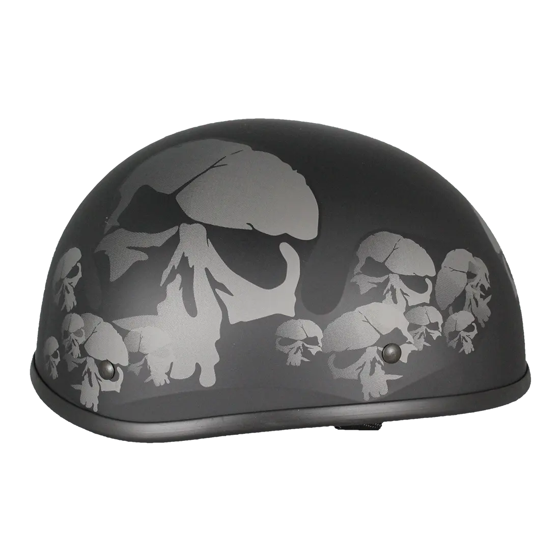 West Coast Leather Beanie Skull Motorcycle Half Helmet