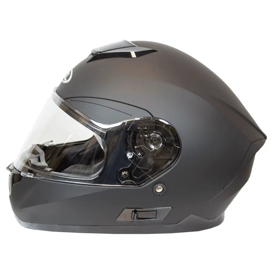 West Coast Leather Full Face Matte Black Helmet