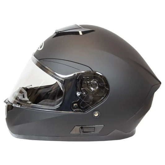 West Coast Leather Full Face Matte Black Helmet