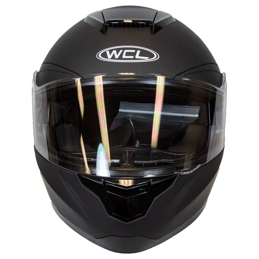 West Coast Leather Full Face Matte Black Helmet