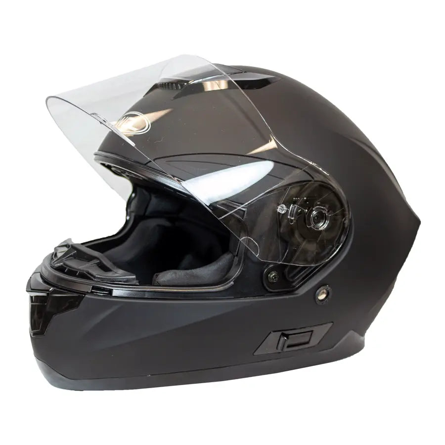 West Coast Leather Full Face Matte Black Helmet