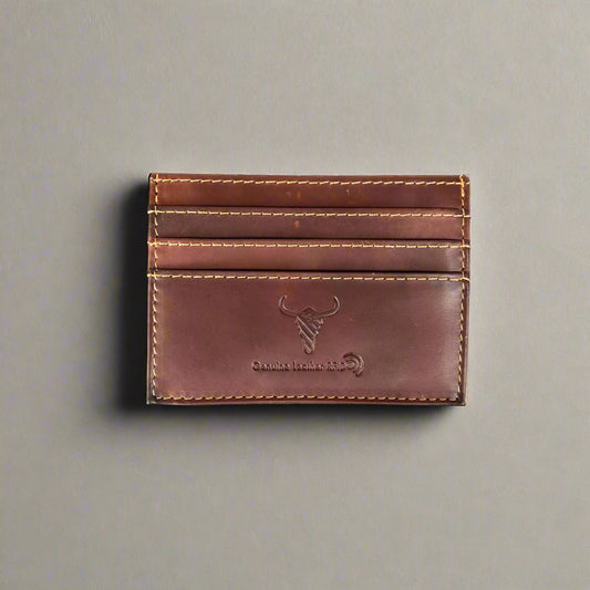 Men’s Cow Leather Card Case with ID Window