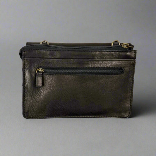 Derek Alexander Deluxe Leather Organizer Clutch Purse