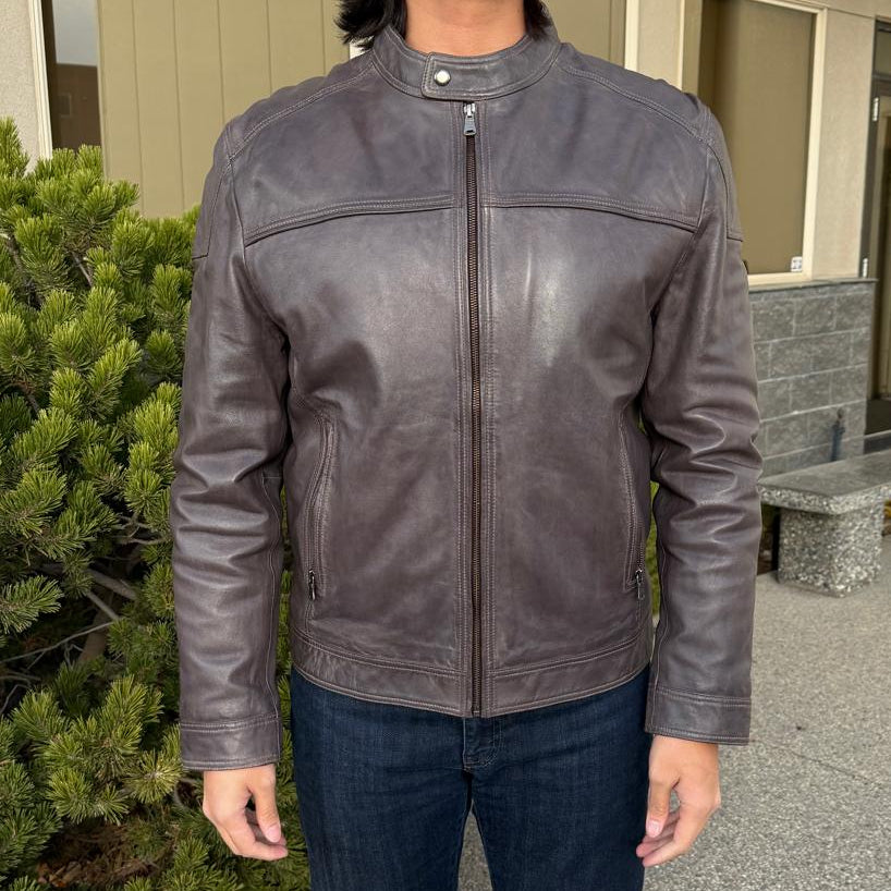 Men's Two-Tone Lamb Leather Jacket