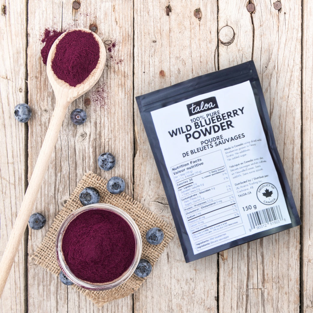 Wild Blueberry Powder 150 g - Made in Canada