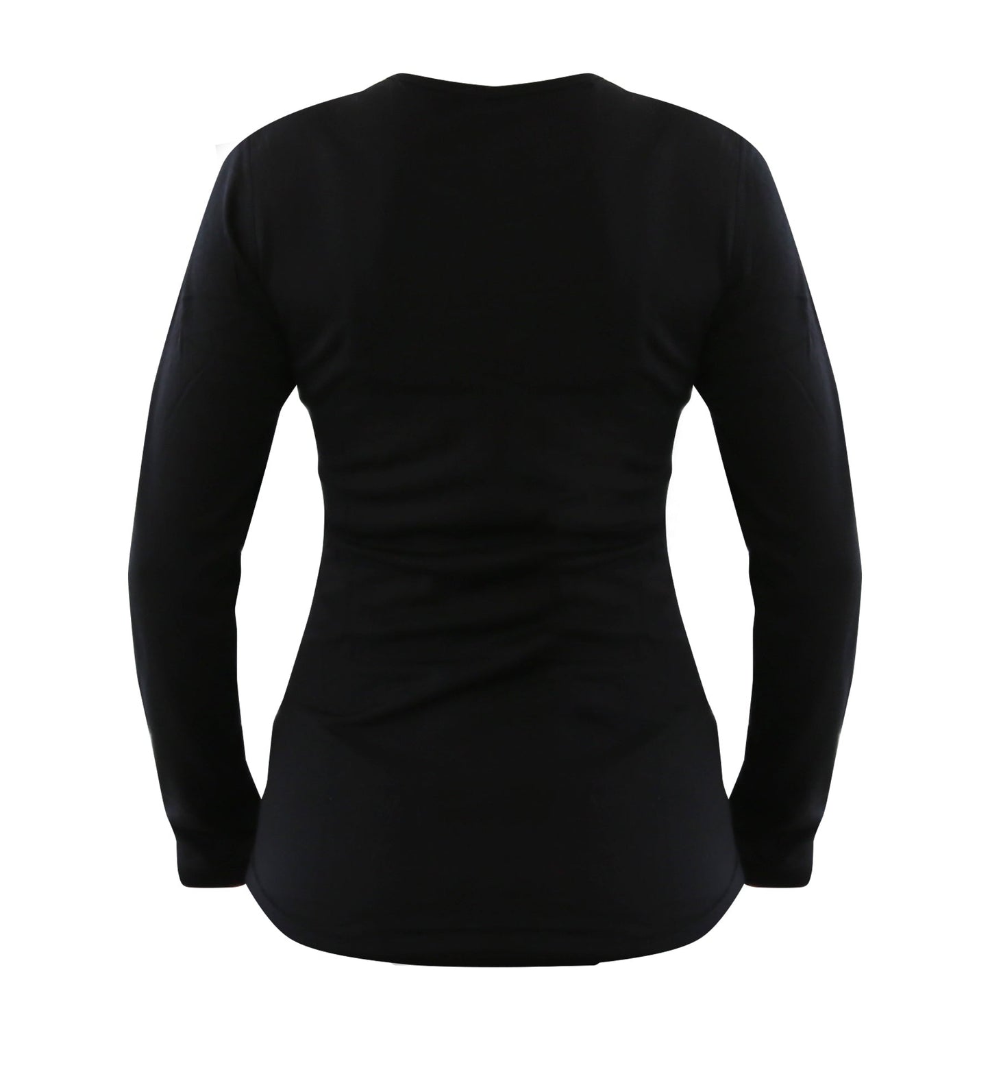 Women's 100% Merino Wool Base Layer Long Sleeve Crew Neck Shirt 190 GSM