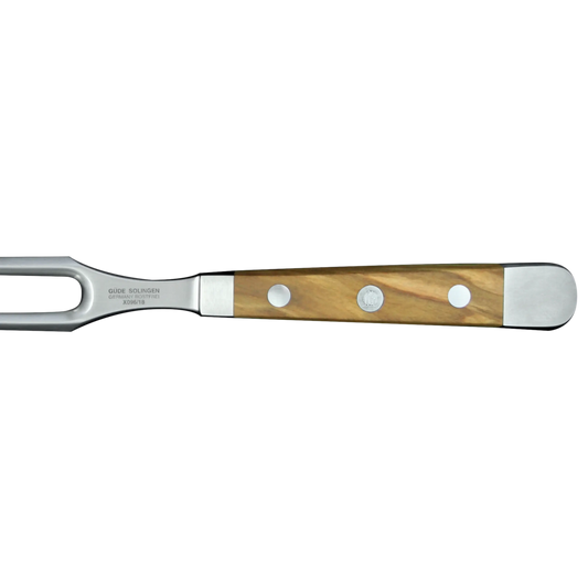 ALPHA OLIVE | Meat Fork 7"  | Forged Steel / Olive wood handle